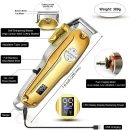 Kemei 1986 Metal Professional Cordless Clipper Hair Trimmer
