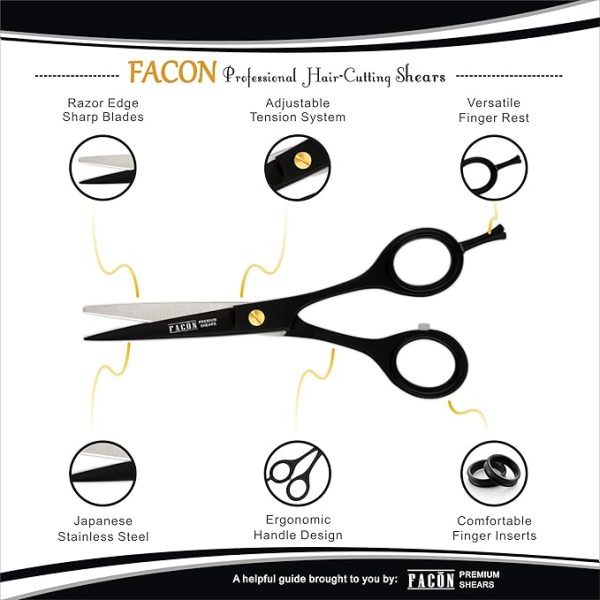 Professional barber scissors - Image 2